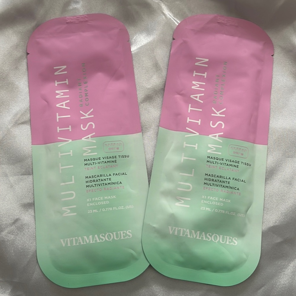 2 MultiVitamin Radiant Complexion Masks by Vitamasoues